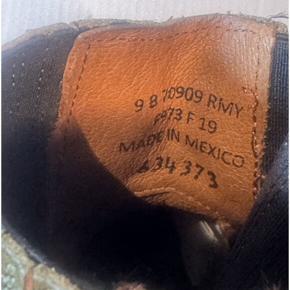 New FRYE SACHA CHELSEA Boots Green Leather Women's Size 9 B - Picture 8 of 11